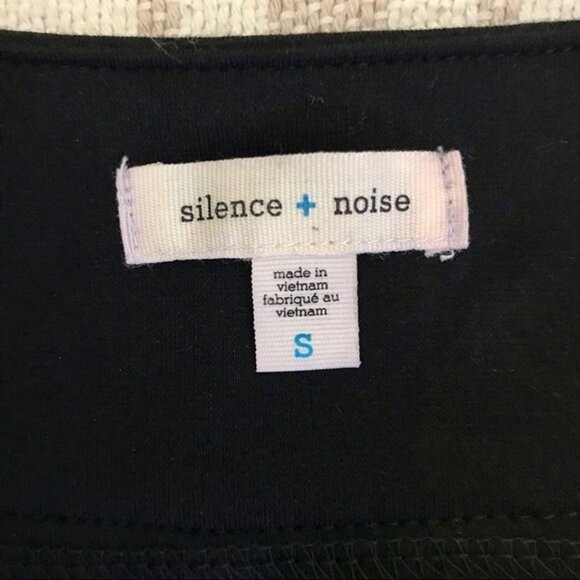 Silence + Noise Banded Black Mini Bandage Skirt Urban Outfitters Size S 90's Y2K - Picture 4 of 8